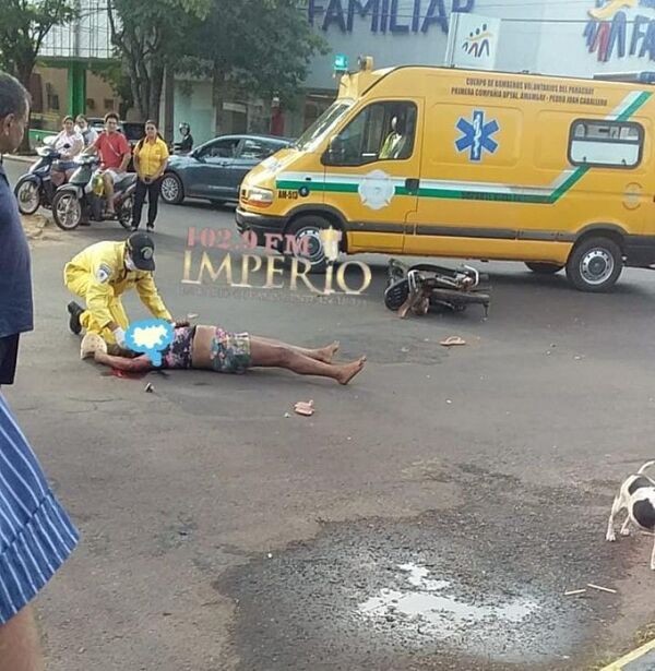 Menor de 12 años en grave estado tras accidentarse a bordo de una motocicleta