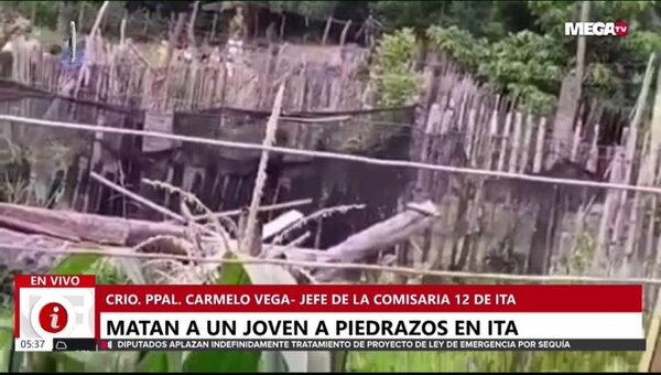 Matan de un piedrazo a un joven durante riña entre vecinos - Megacadena — Últimas Noticias de Paraguay