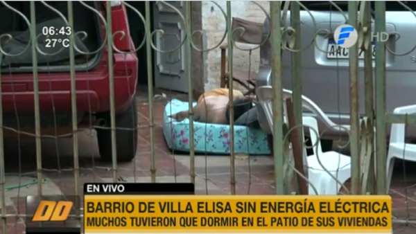 Barrios de Villa Elisa y San Lorenzo sufren falta de energía de la ANDE