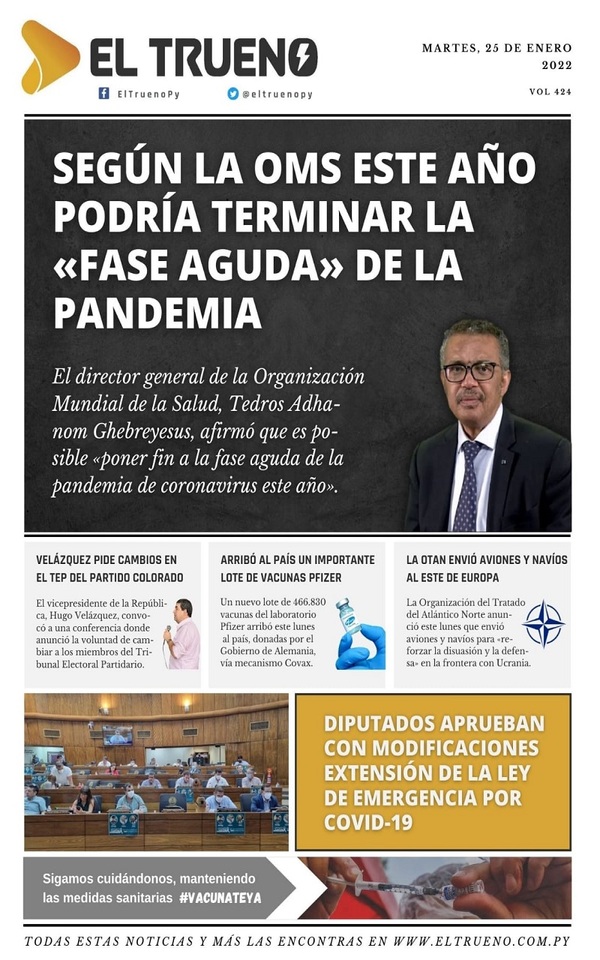 Portadas de este martes 25 de enero de 2022