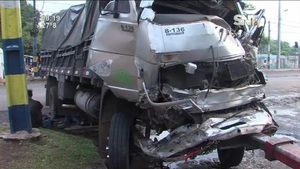 Luque: Choque entre camiones deja un herido y daños materiales - SNT