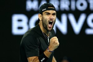 Matteo Berretini, el primer italiano en llegar a semifinales del Australia Open