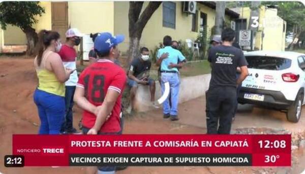 Crónica / Exigen justicia frente a comisaría por un vecino asesinado en Capiatá