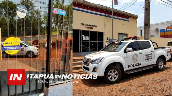 ASALTO EN LOCAL DE AQUÍ PAGO EN SANTA MARIA DE ENCARNACIÓN. - Itapúa Noticias