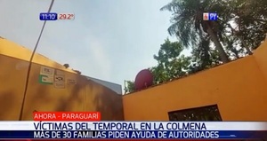 Más de 30 familias sufren estragos causados por temporal en La Colmena
