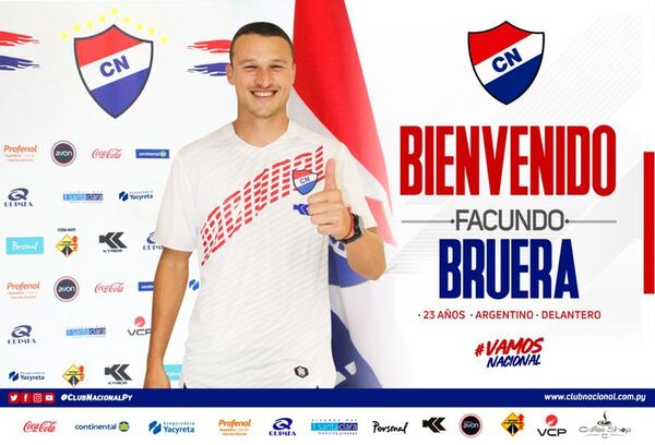 Facundo Bruera, refuerzo de Nacional - Nacional - ABC Color