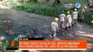 Ciudad del Este: Retiran diques de arroyo que afectaban el nivel del Lago de la República