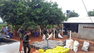Allanan vivienda y hallan 1.769 kilos de supuesta marihuana