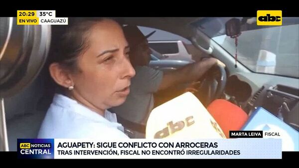 Caaguazú: Sigue el conflicto con arroceras en Aguapety - ABC Noticias Central - ABC Color