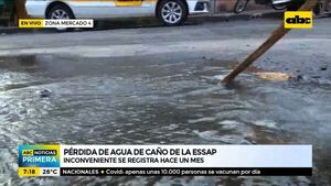 Mercado 4: Denuncian pérdida de agua de la essap - ABC Noticias - ABC Color