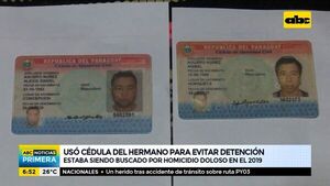 Un hombre usó cédula del hermano para evitar detención - ABC Noticias - ABC Color