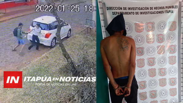 POLICÍA DE INVESTIGACIONES DETIENE A OTRO SOSPECHOSO TRAS ASALTO EN B° SANTA MARIA. - Itapúa Noticias