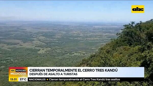 Cierran temporalmente el cerro Tres Kandu tras asalto a turistas - ABC Noticias - ABC Color