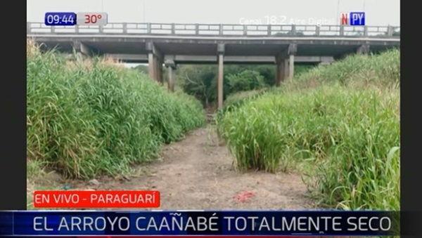 Arroyo Caañabé se encuentra totalmente seco