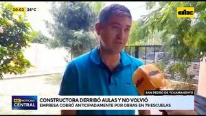 San Pedro: Constructora derribó aulas - ABC Noticias Central - ABC Color