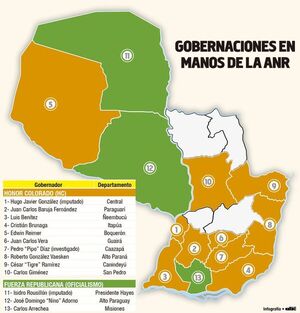 Criticados gobernadores “fichan” en Honor Colorado - Nacionales - ABC Color