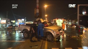 Accidente de tránsito sobre la transchaco - SNT