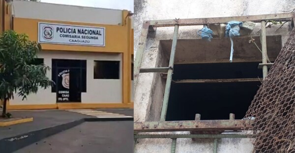 Peligrosos delincuentes se fugan del calabozo de una comisaría en Caaguazú - Noticiero Paraguay