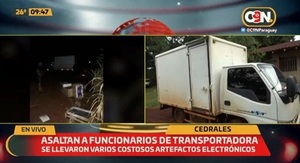 Asaltan a funcionarios de transportadora en Alto Paraná