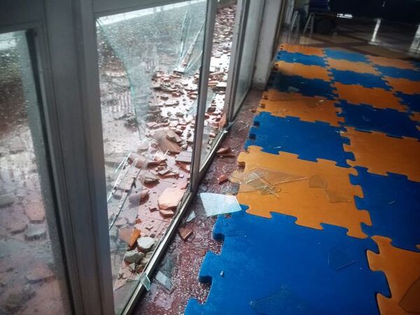 Club Sajonia, clausurado tras el temporal que ocasionó destrozos y heridos