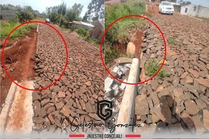 Despilfarro de dinero con obras de empedrado en la era de Rubén Rojas - La Clave