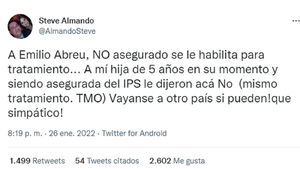 "Nos obligaron a salir del país", dice padre de niña trasplantada en Brasil
