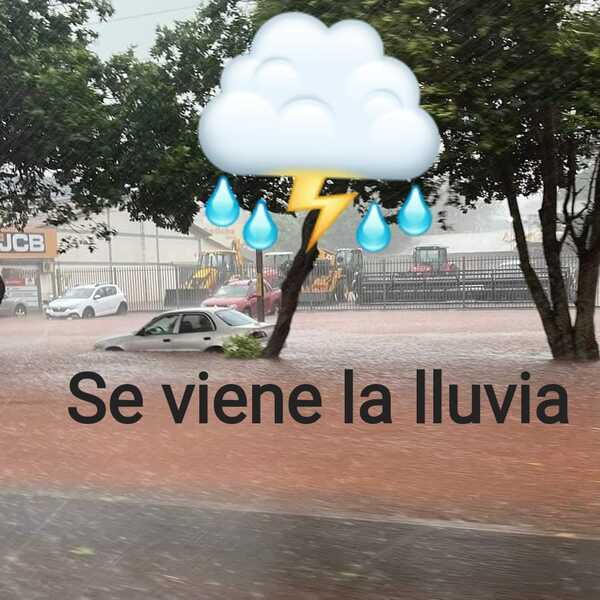 ¡Ou ou hina! Sacá el paraguas. Va a caer mucha agua