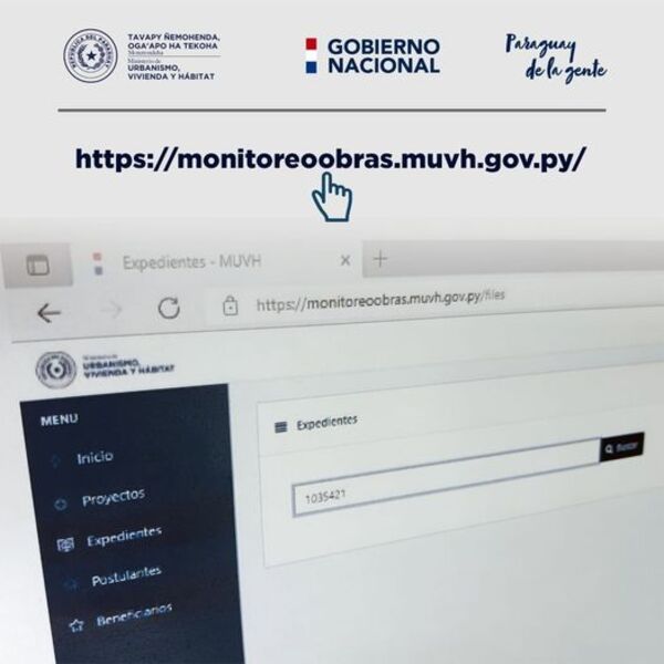 Dale seguimiento a tu proyecto a través del portal del MUV | Lambaré Informativo