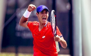 Daniel Vallejo en la final junior del Australia Open en dobles