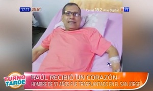 Hombre recibe nuevo corazón en el Hospital San Jorge