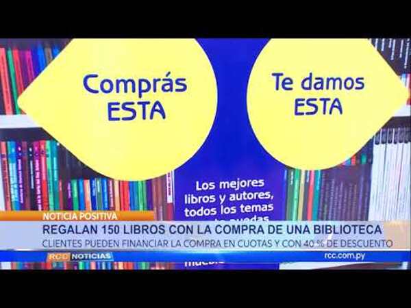 REGALAN 150 LIBROS POR LA COMPRA DE UNA BIBLIOTECA