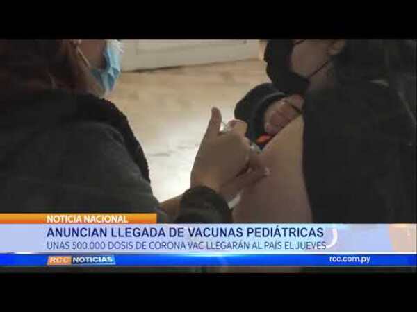 ANUNCIAN LLEGADA DE VACUNAS PÉDIATRICAS