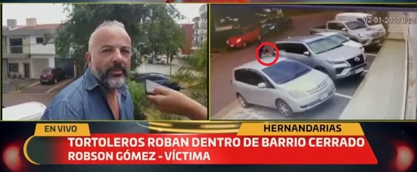 Tortoleros se llevan G. 20 millones mientras víctima almorzaba
