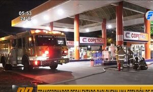 Transformador recalentado casi ocasiona incendio en gasolinera de Lambaré | Telefuturo