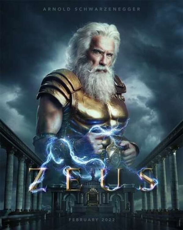 Arnold Schwarzenegger vuelve al cine caracterizado como Zeus