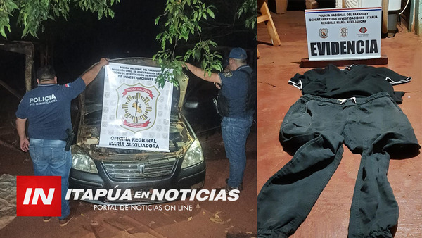 EN ALLANAMIENTO EN ITAPÚA POTY RECUPERAN VEHÍCULO HURTADO EN M. AUXILIADORA - Itapúa Noticias