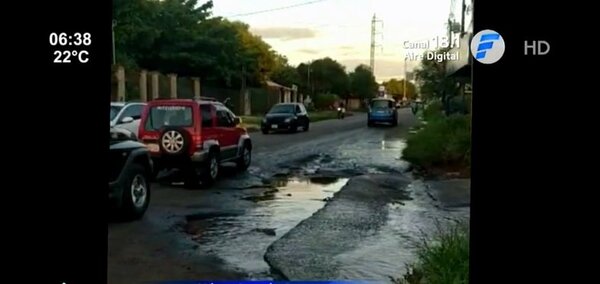 Avelino Martínez zona de baches en 3D | Noticias Paraguay