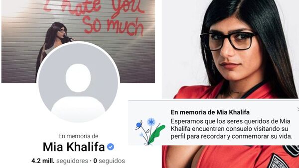 Mia Khalifa murió, según su perfil oficial de Facebook