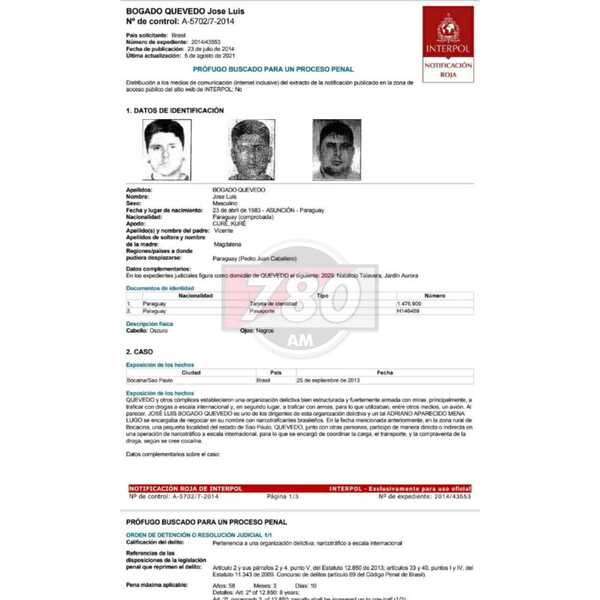 Una vez que salga de cirugía, José Luís Bogado Quevedo, quedará detenido - Megacadena — Últimas Noticias de Paraguay