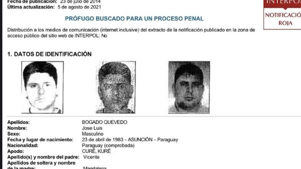 Herido con orden de captura utilizó documento brasileño, según Interpol
