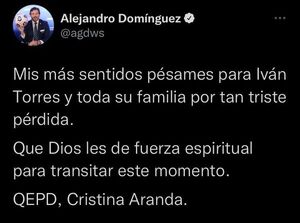 Las condolencias por la muerte de la esposa de Iván Torres - Fútbol - ABC Color