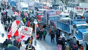 Covid: el caos en Canadá por la protesta de camioneros contra la vacuna obligatoria