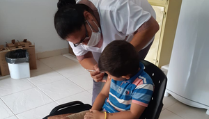 Arrancó vacunación de niños en Boquerón
