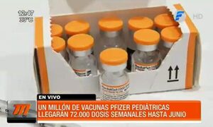 Anuncian llegada de un millón de vacunas pediátricas Pfizer | Telefuturo