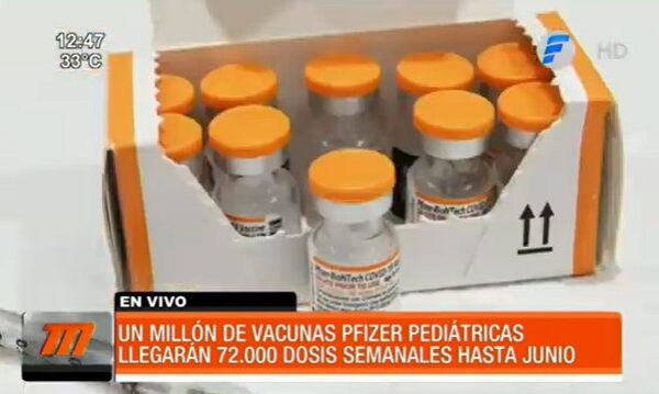 Anuncian llegada de un millón de vacunas pediátricas Pfizer | Telefuturo