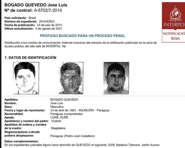 Si había orden de captura contra Bogado Quevedo, ¿por qué se paseaba libremente?