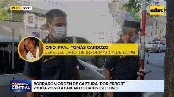 Suboficial borró “por error” orden de captura de Bogado Quevedo - ABC Noticias Central - ABC Color