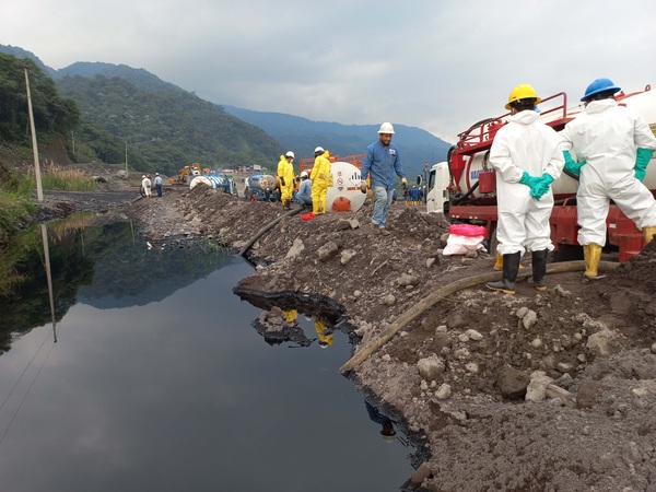 Recogen crudo vertido por rotura de oleoducto en la Amazonía de Ecuador - MarketData