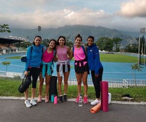 Saltadoras paraguayas se entrenan en Colombia - Polideportivo - ABC Color