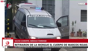 Familiares de Marcos Rojas, ya retiraron su cuerpo de la morgue - Megacadena — Últimas Noticias de Paraguay